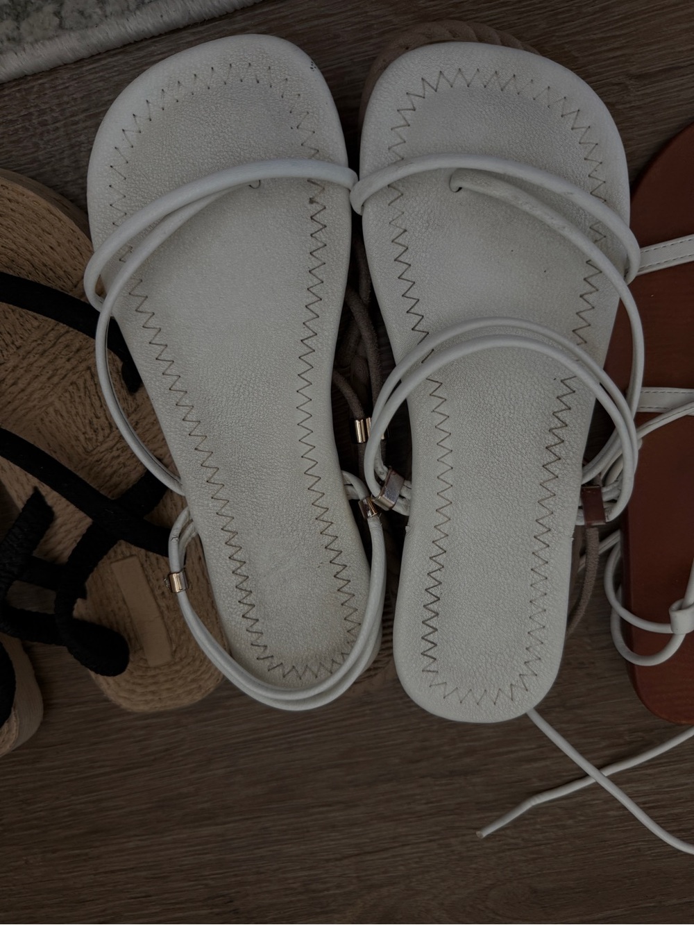 Women’s White Strappy